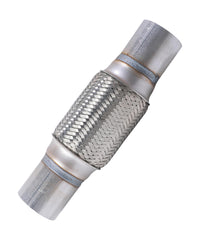 UNLRAE Flex Pipe side view showing durable stainless steel construction for heavy-use exhausts.