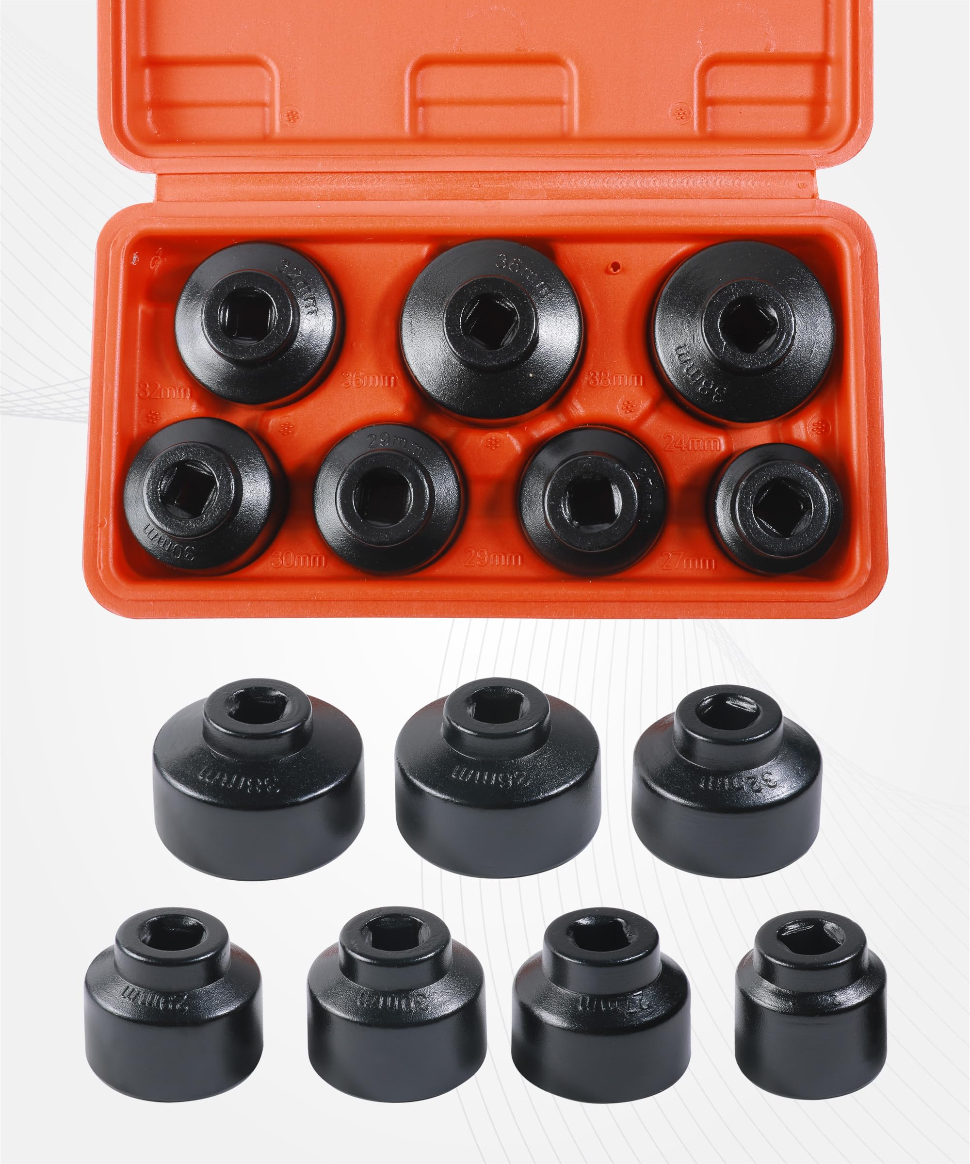 UNLRAE 38mm sleeve suits broader filter sizes for diverse vehicles.