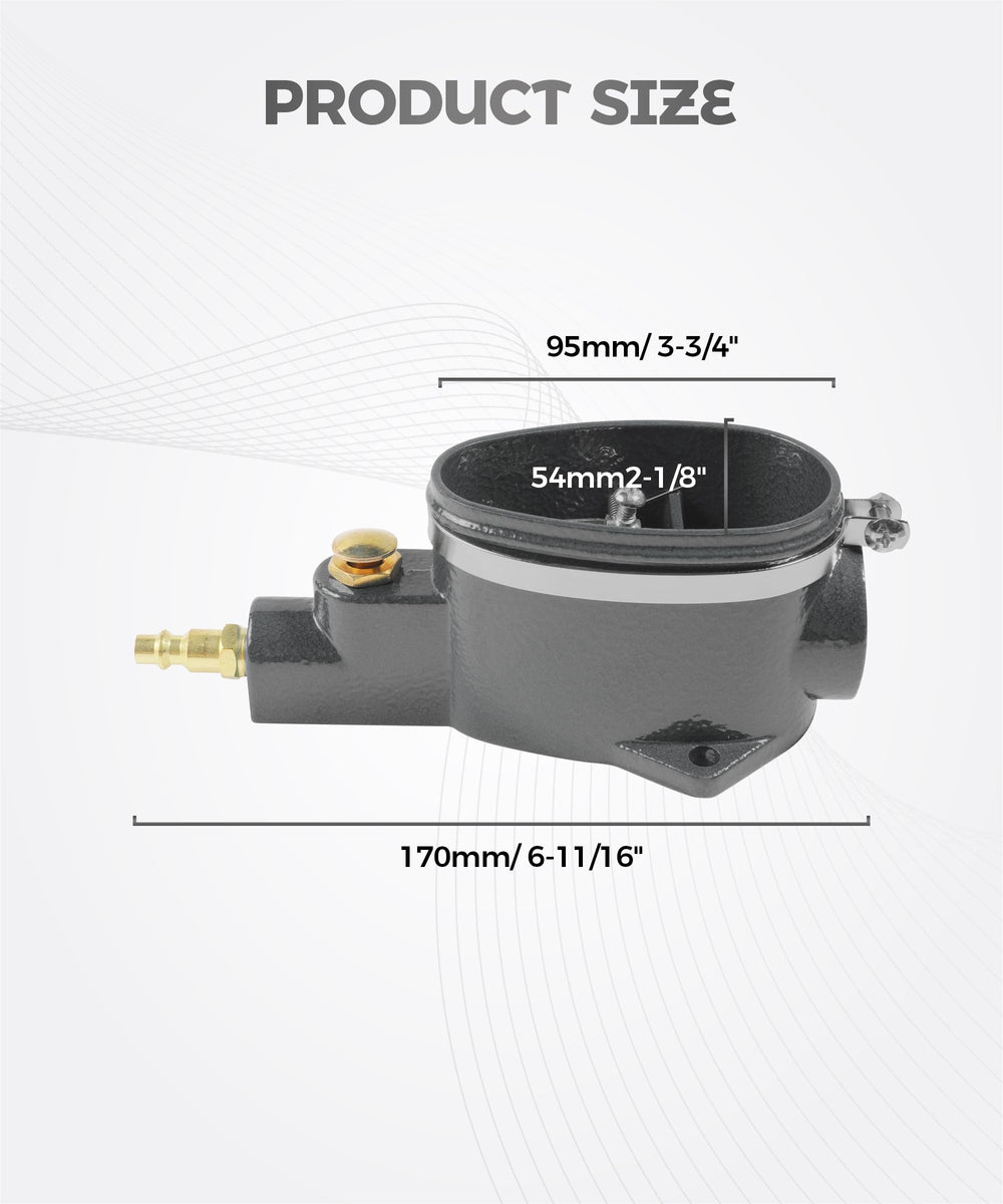 UNLRAE spark plug cleaner mounted vertically demonstrates easy wall or pole setup.
