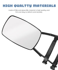 UNLRAE tow mirror extenders strap installation shows quick, tool-free setup.