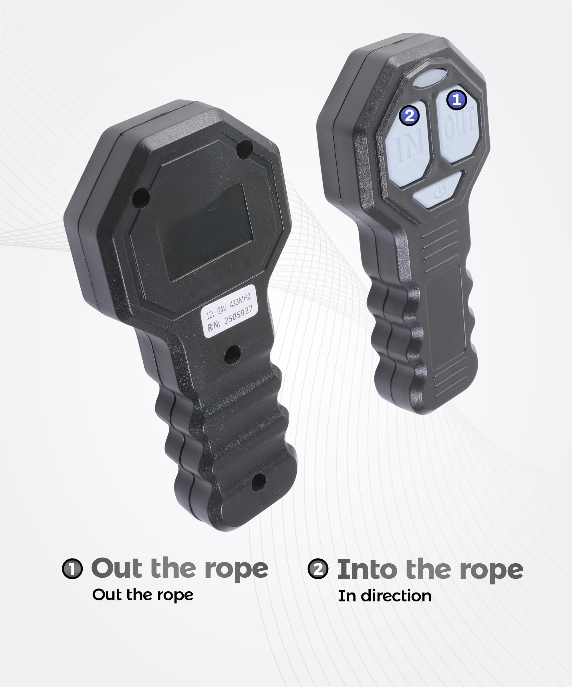 UNLRAE installation diagram for mounting wireless winch system