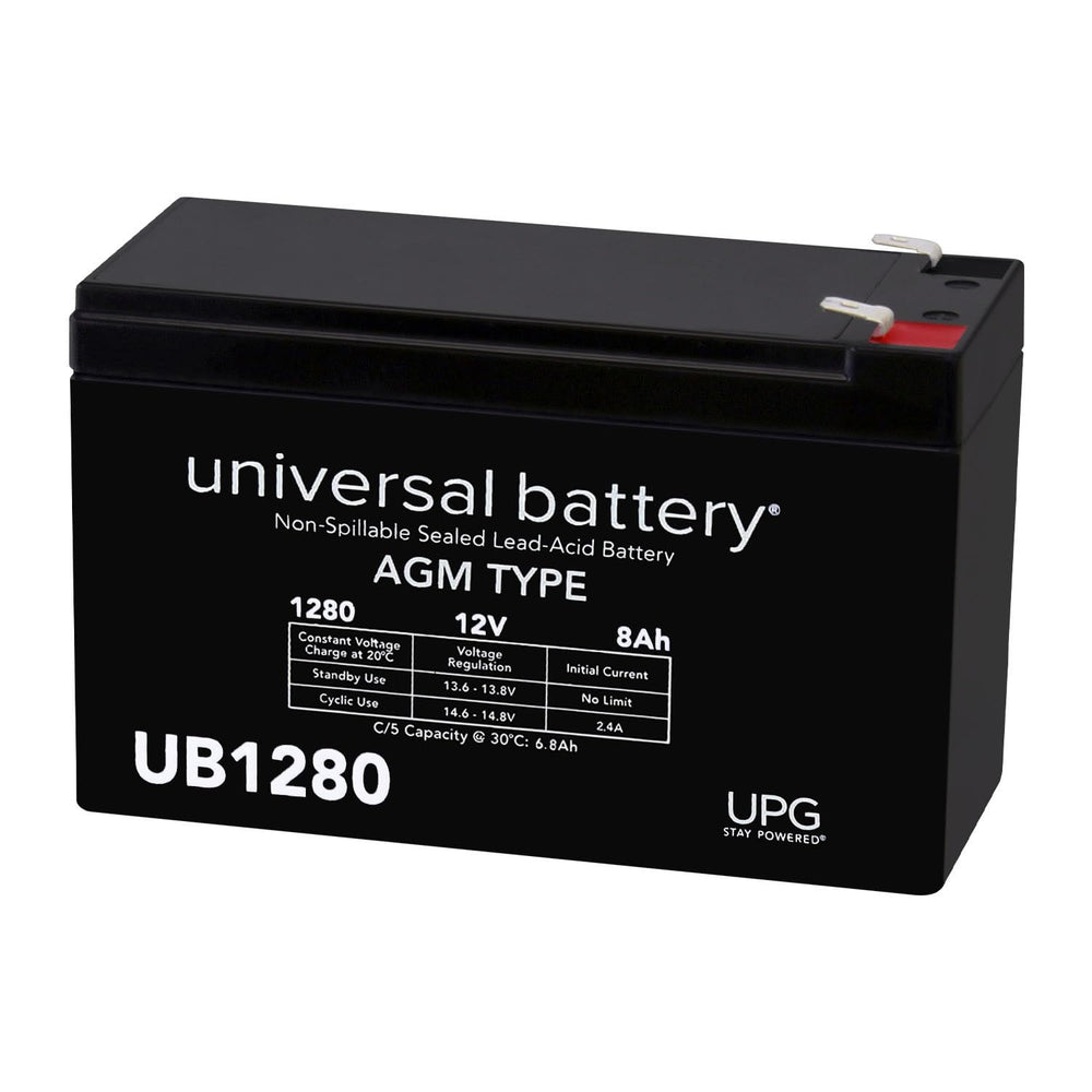 UPG UB1280 front view—compact, maintenance-free 12V power for small devices