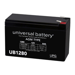 UPG UB1280 front view—compact, maintenance-free 12V power for small devices