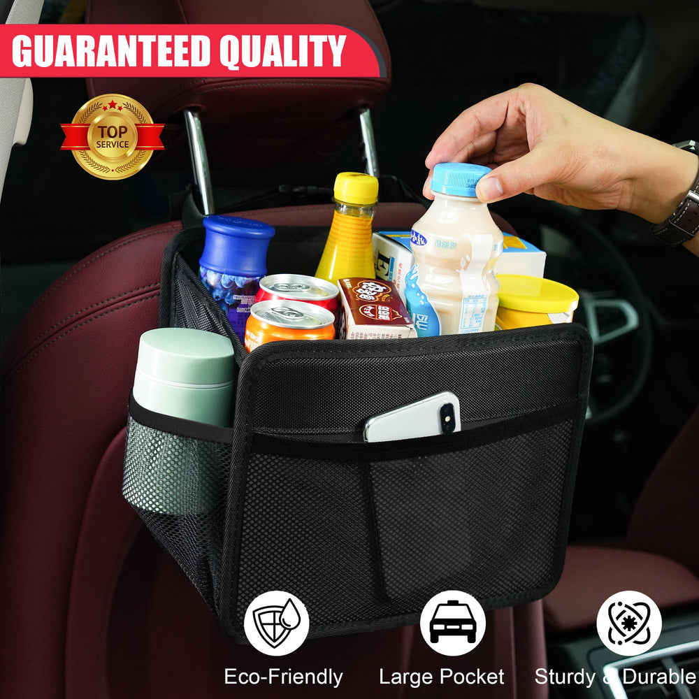 Uplien backseat organizer highlighting 22 lb capacity and sturdy build.