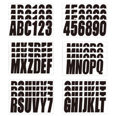 UpluMarine letters and numbers decal collection for easy vessel identification