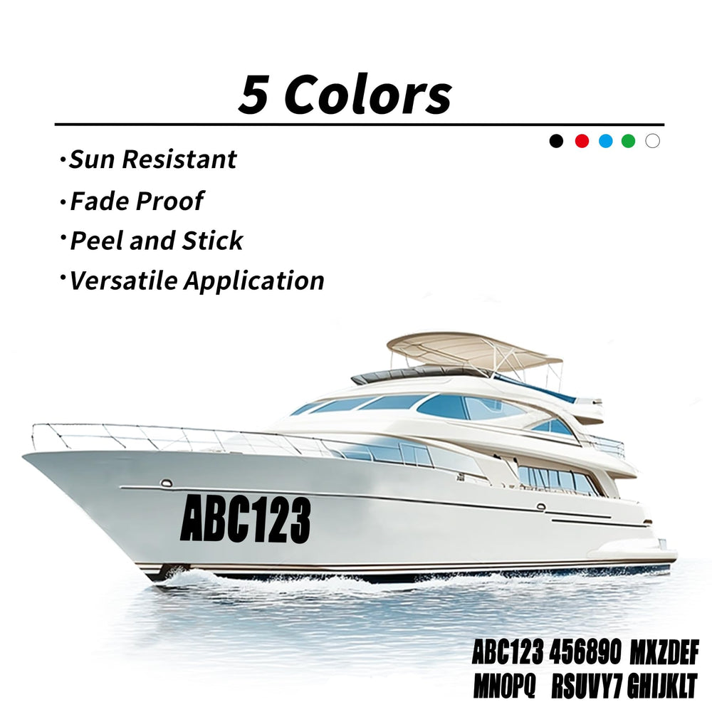 UpluMarine UV-resistant decals resist fading for durable outdoor use