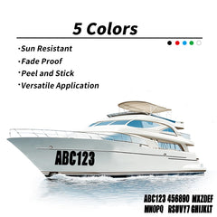 UpluMarine UV-resistant decals resist fading for durable outdoor use