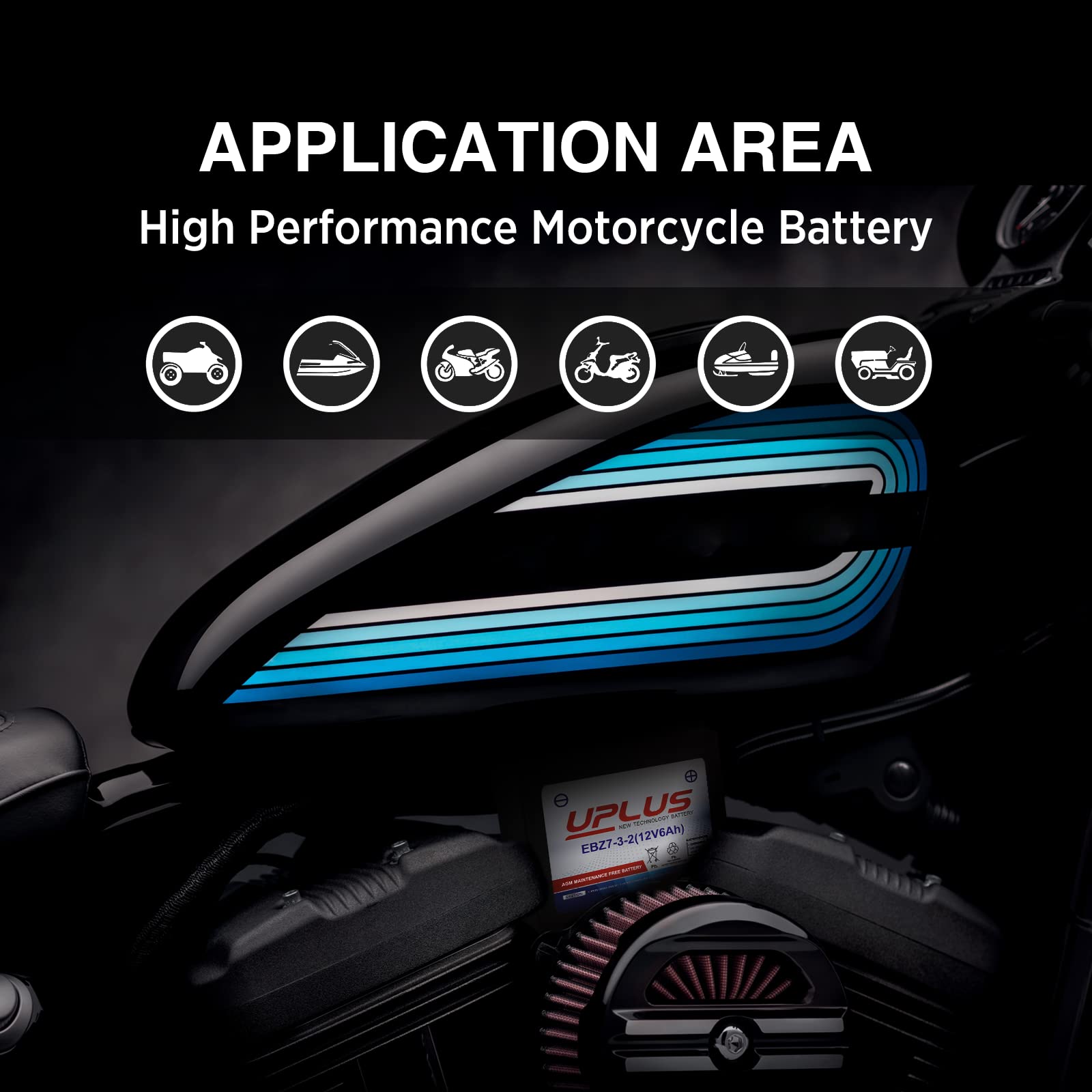 UPLUS YZT7S battery undergoing vibration testing for ride durability.
