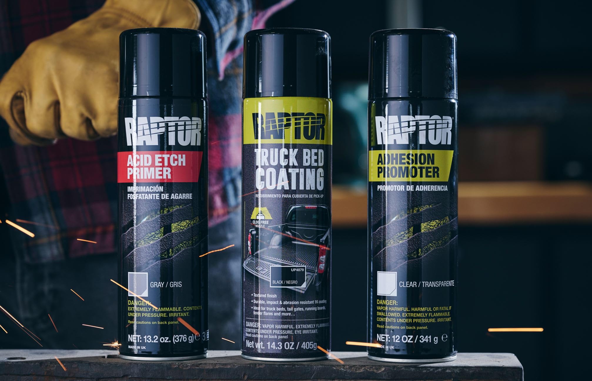 Weather-resistant finish on truck bed after RAPTOR 1K application.