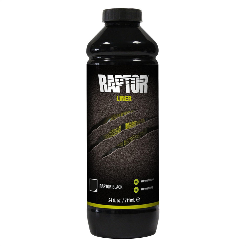 UPOL Raptor Black 0820VG bonds to sanded OEM paint and metal surfaces.