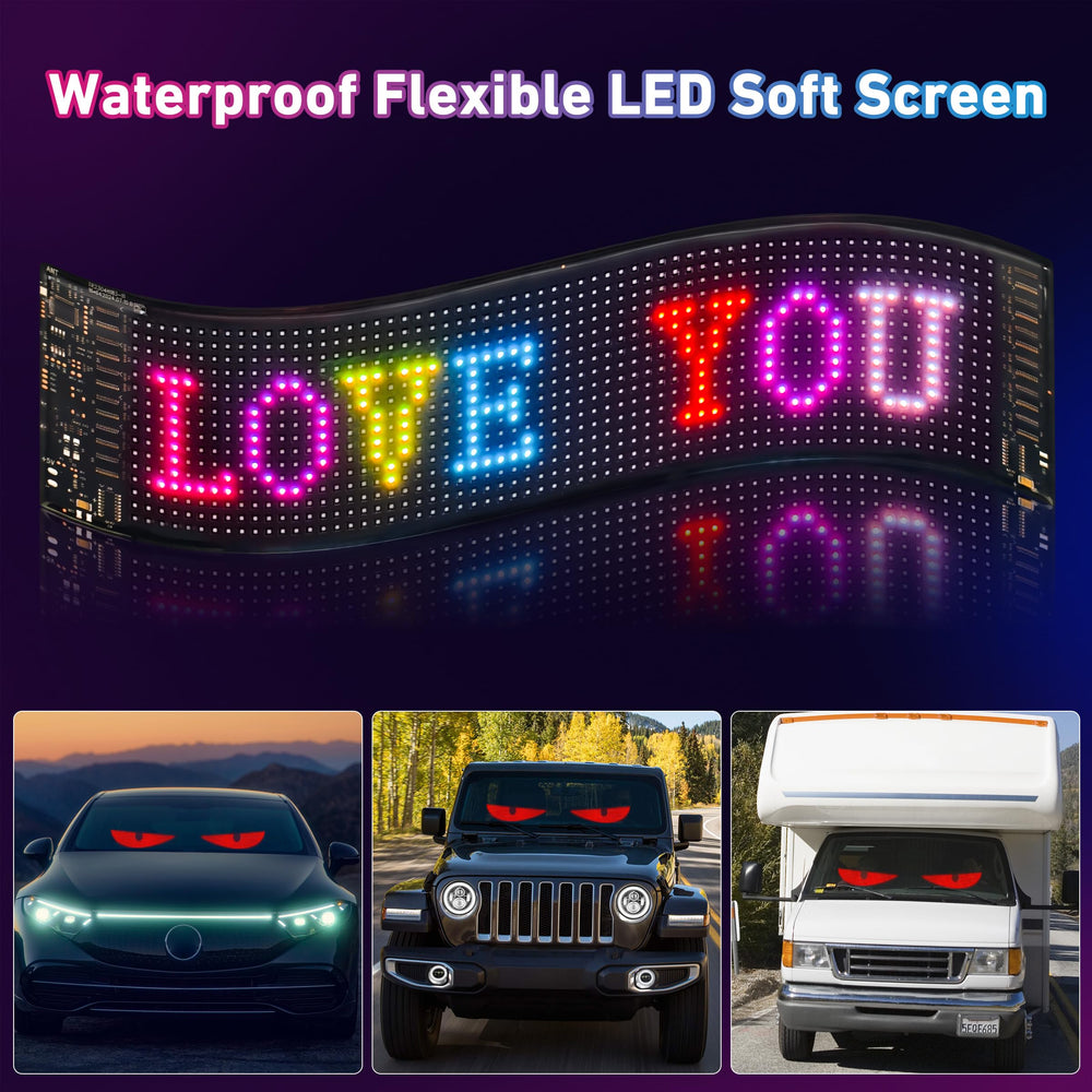 UPONELED Devil Eyes Light vivid color display enhances events and branding.