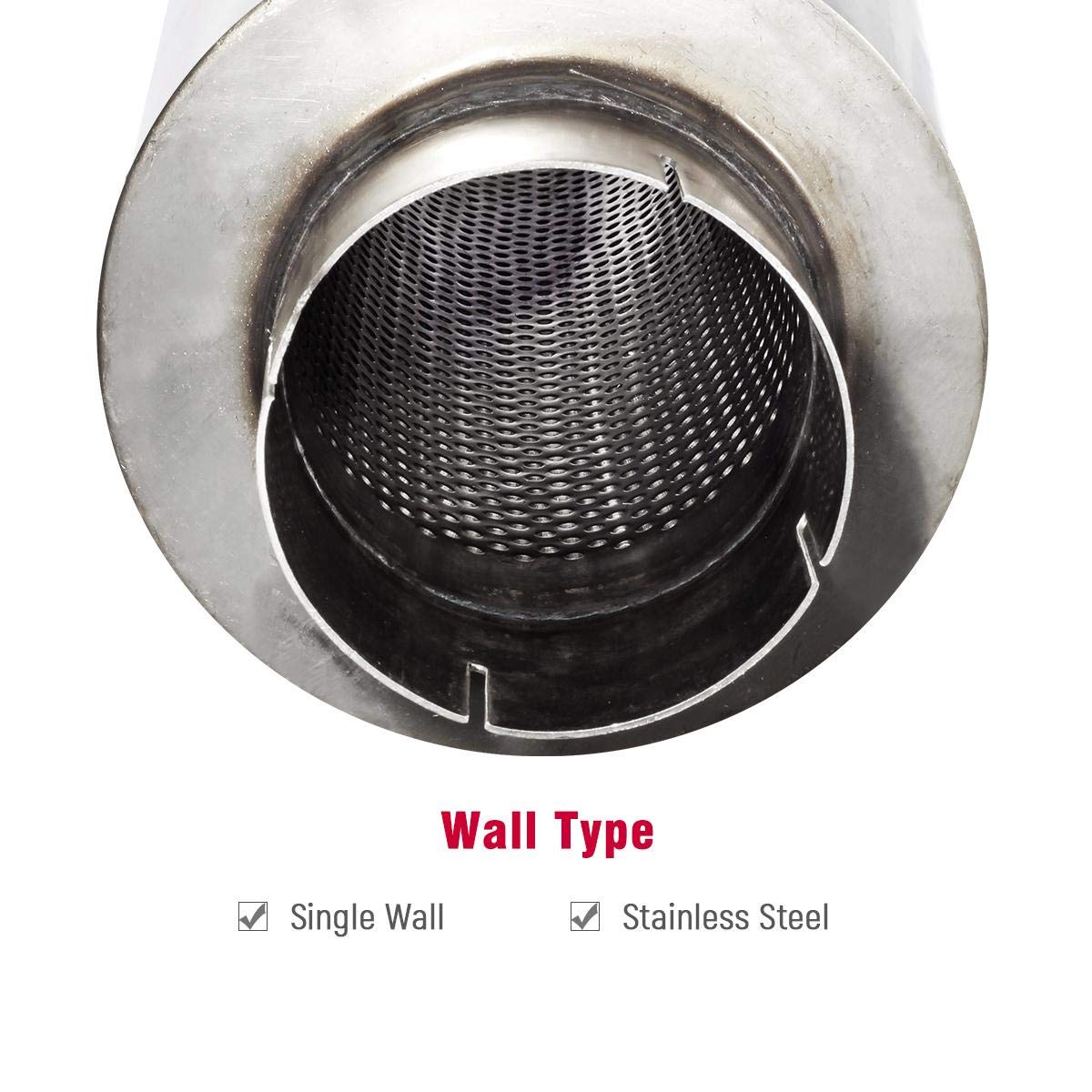 Upower universal 4-inch fit designed to weld with compatible exhaust pipes