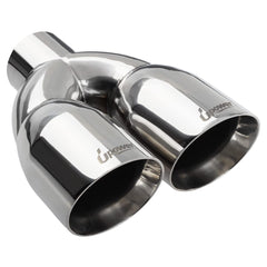 Upower exhaust tailpipe with 2.5in inlet; durable stainless steel for trucks