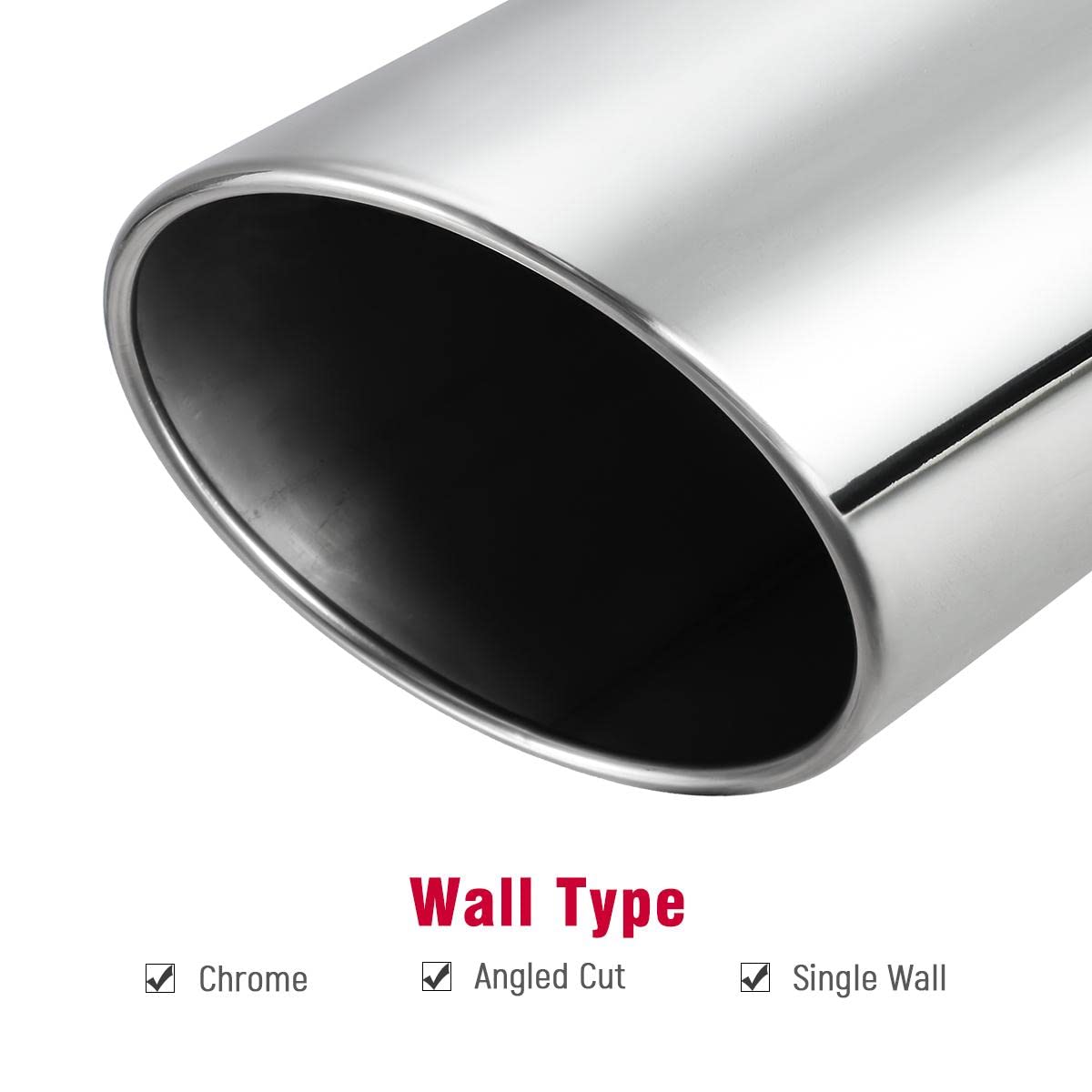 Upower durable, weather-resistant exhaust tip withstands sun and rain