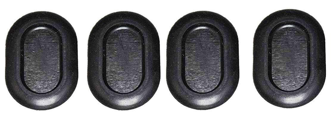 Upper Bound premium oval drain plug close-up in durable black rubber