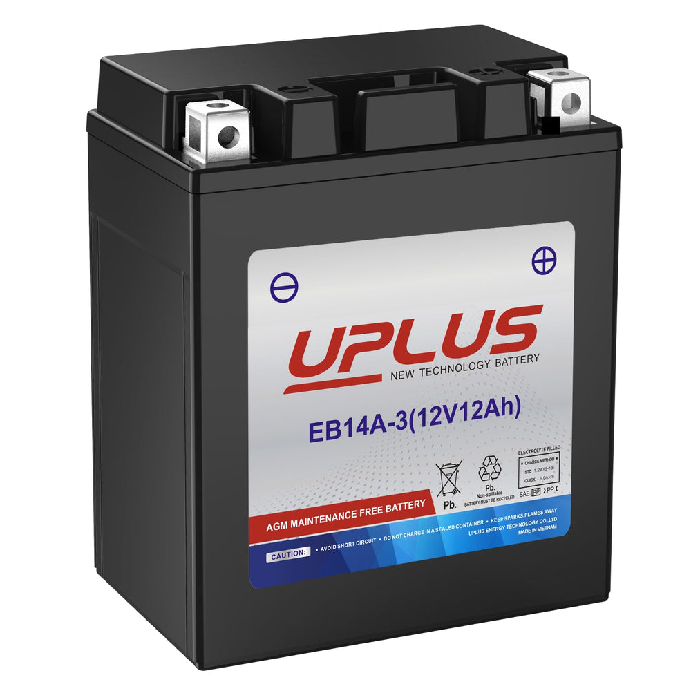 UPLUS YTX14AHL-BS packaging highlights maintenance-free design for longevity