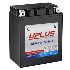 UPLUS YTX14AHL-BS packaging highlights maintenance-free design for longevity