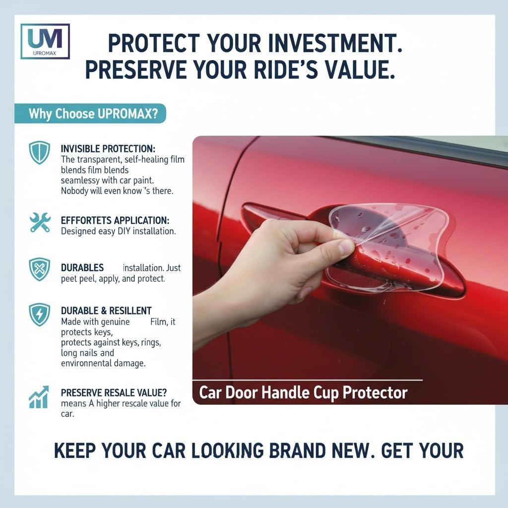 Upromax invisible protection blends seamlessly with paint color