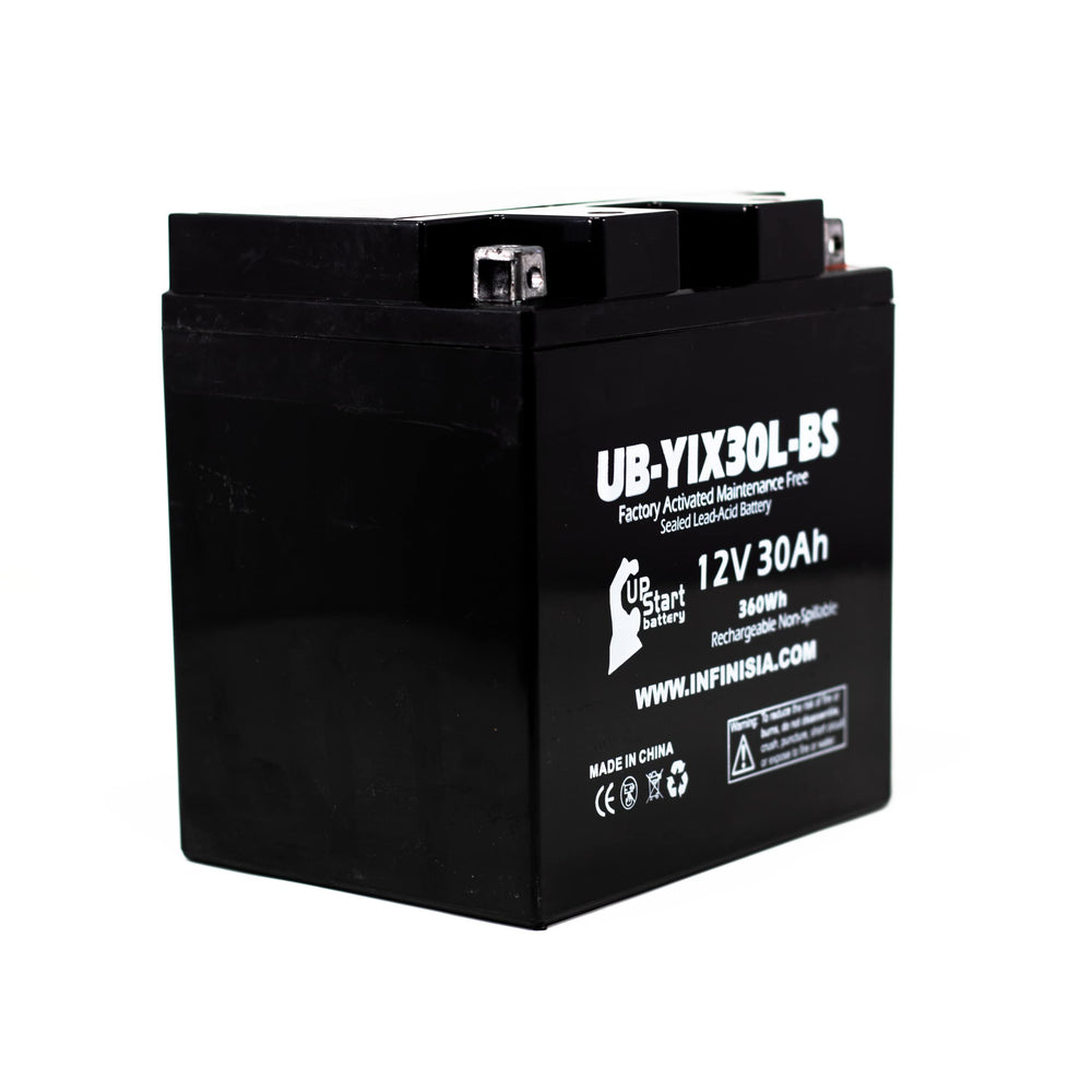 Upstart Battery YIX30L-BS compatible with wide ATV and UTV models