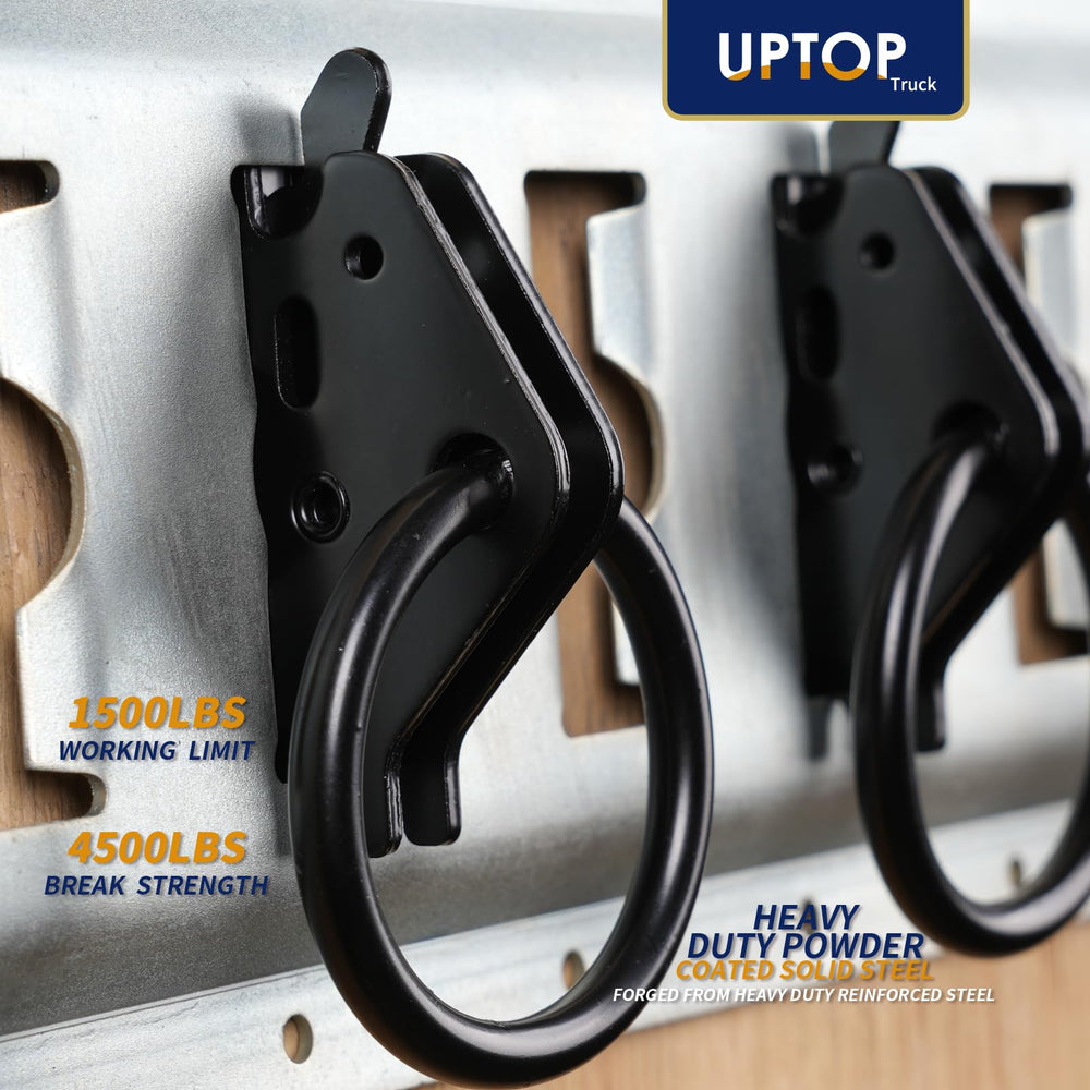 UPTOP secure bikes and tools with E-Track anchors in trailer