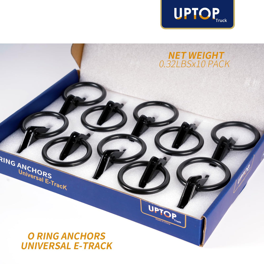 UPTOP zinc coated O-Ring E-Track showing rust protection