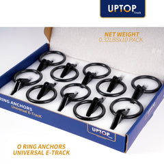 UPTOP zinc coated O-Ring E-Track showing rust protection