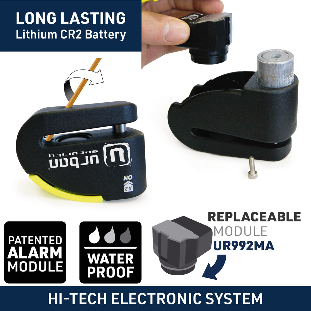 Urban 999 double locking ends enhance tamper resistance and security.