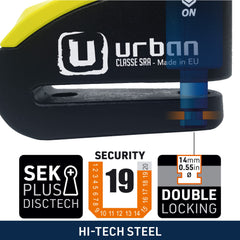 Urban 999 SEK Plus cylinder with anti-pick design for protection.