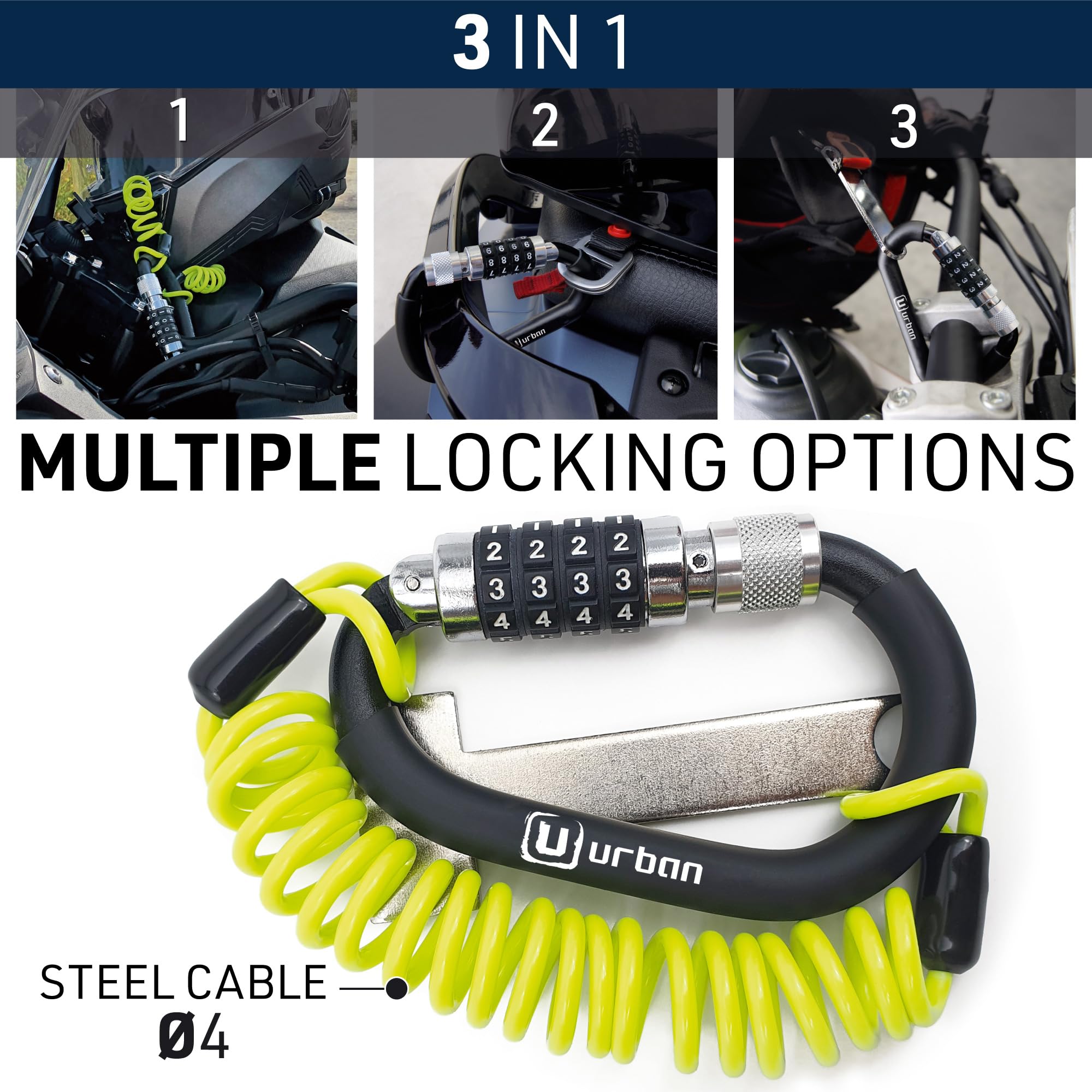 Versatile design supports motorcycles, bicycles, and gear with large diameter options.