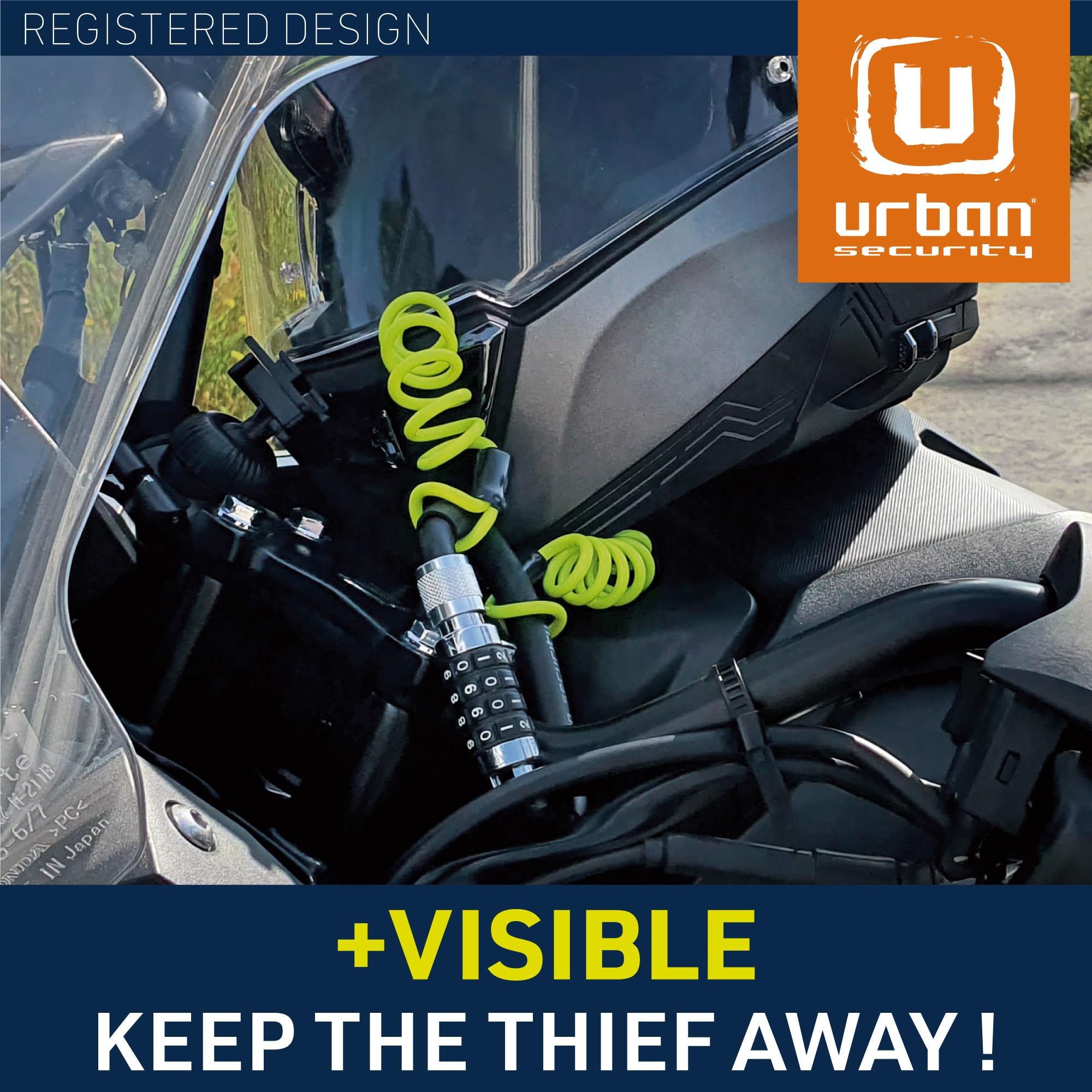 Heavy-duty 4-digit combination offers reliable protection without keys.