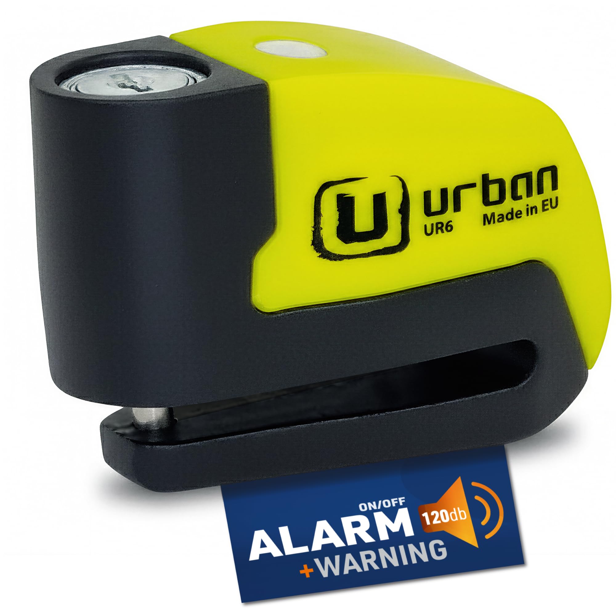 Urban UR6 lock front view showing compact, durable design for daily use.