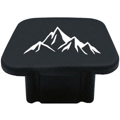 URHWYTV trailer hitch cover with logo pattern protects the receiver from dirt