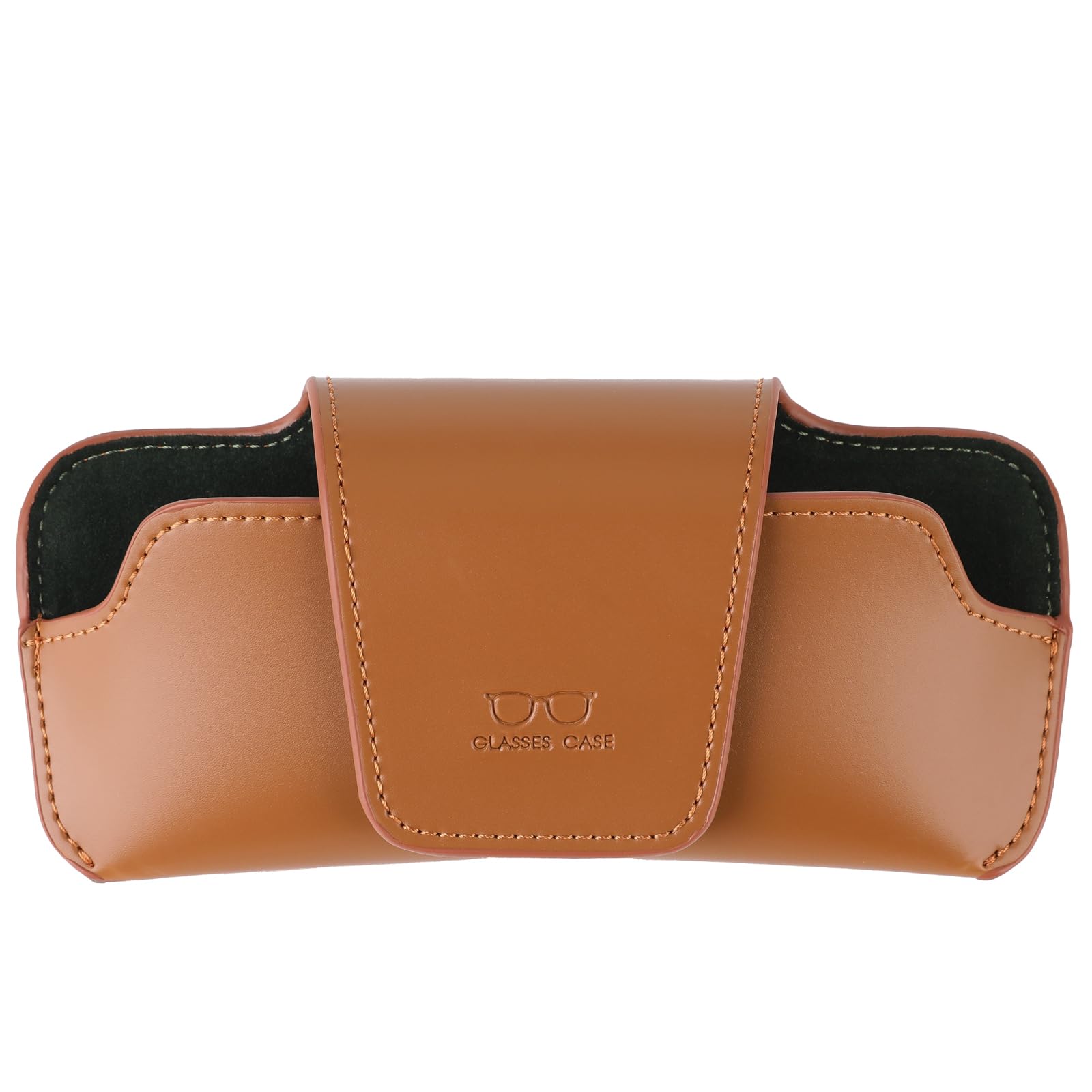 URIZZD car visor sunglasses holder in leather with practical glasses storage.
