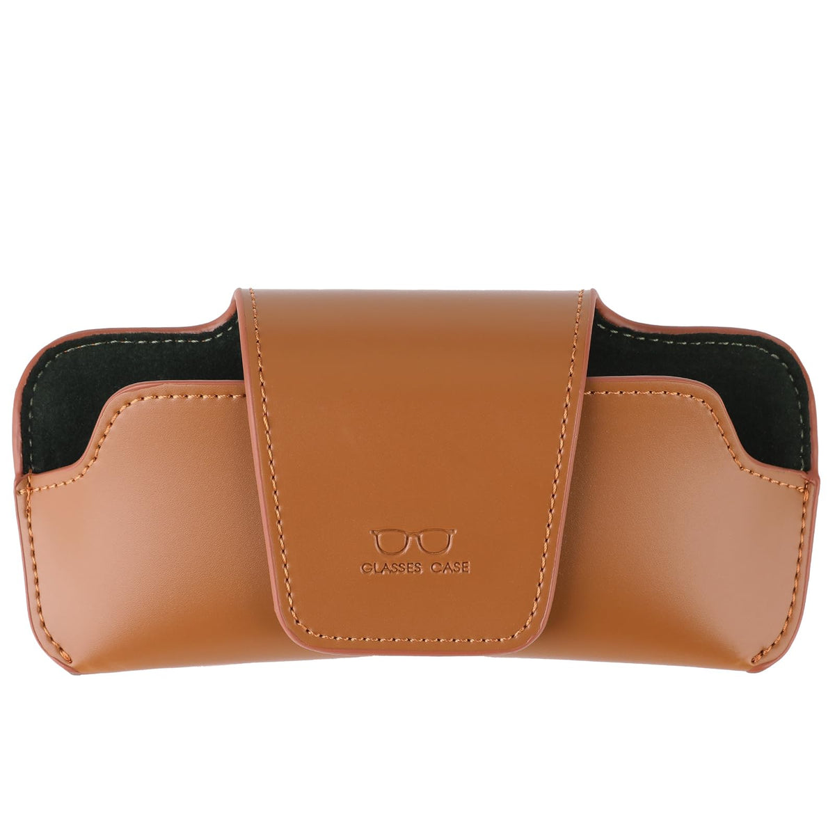 URIZZD car visor sunglasses holder in leather with practical glasses storage.