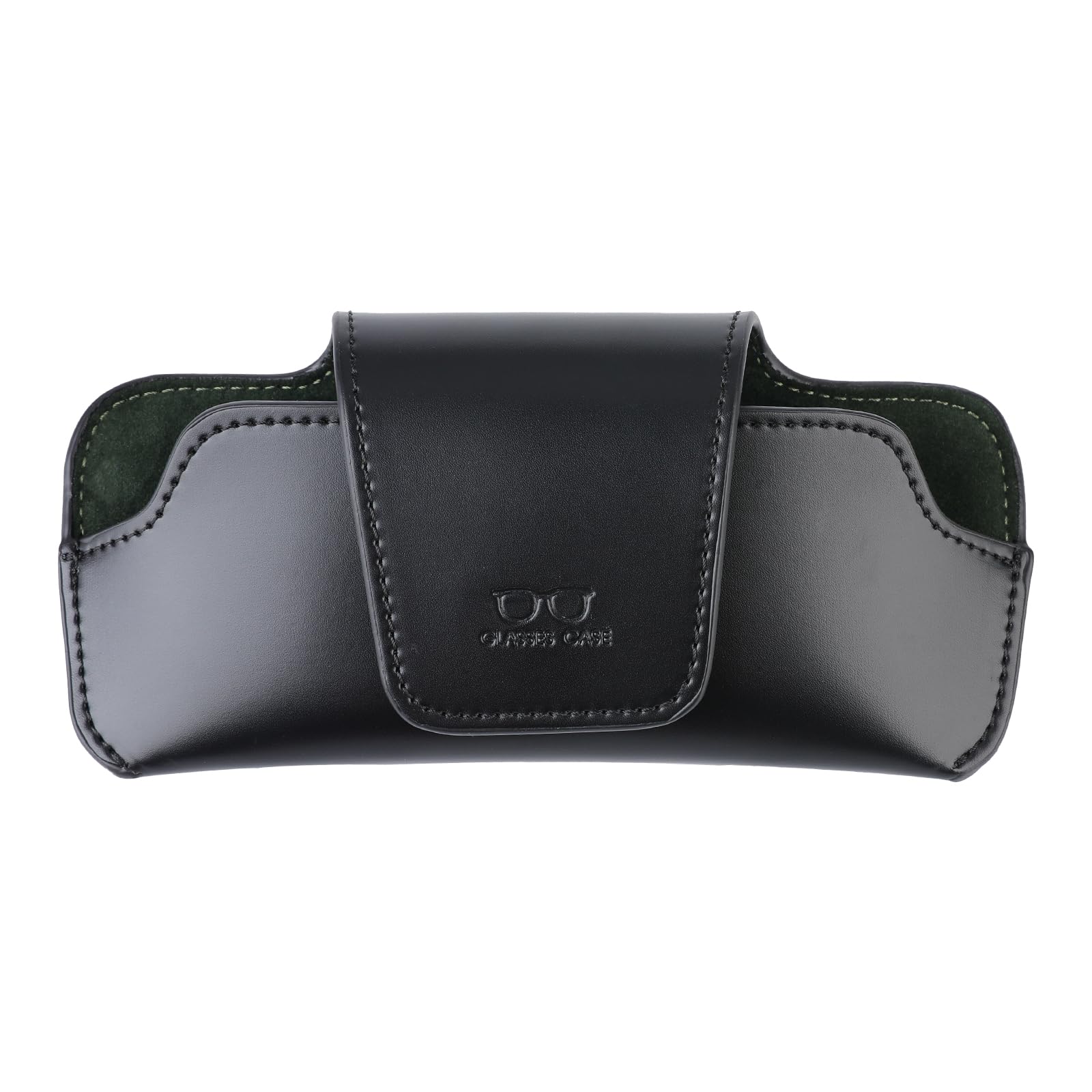 URIZZD car visor sunglasses holder with leather exterior protects glasses on the go.