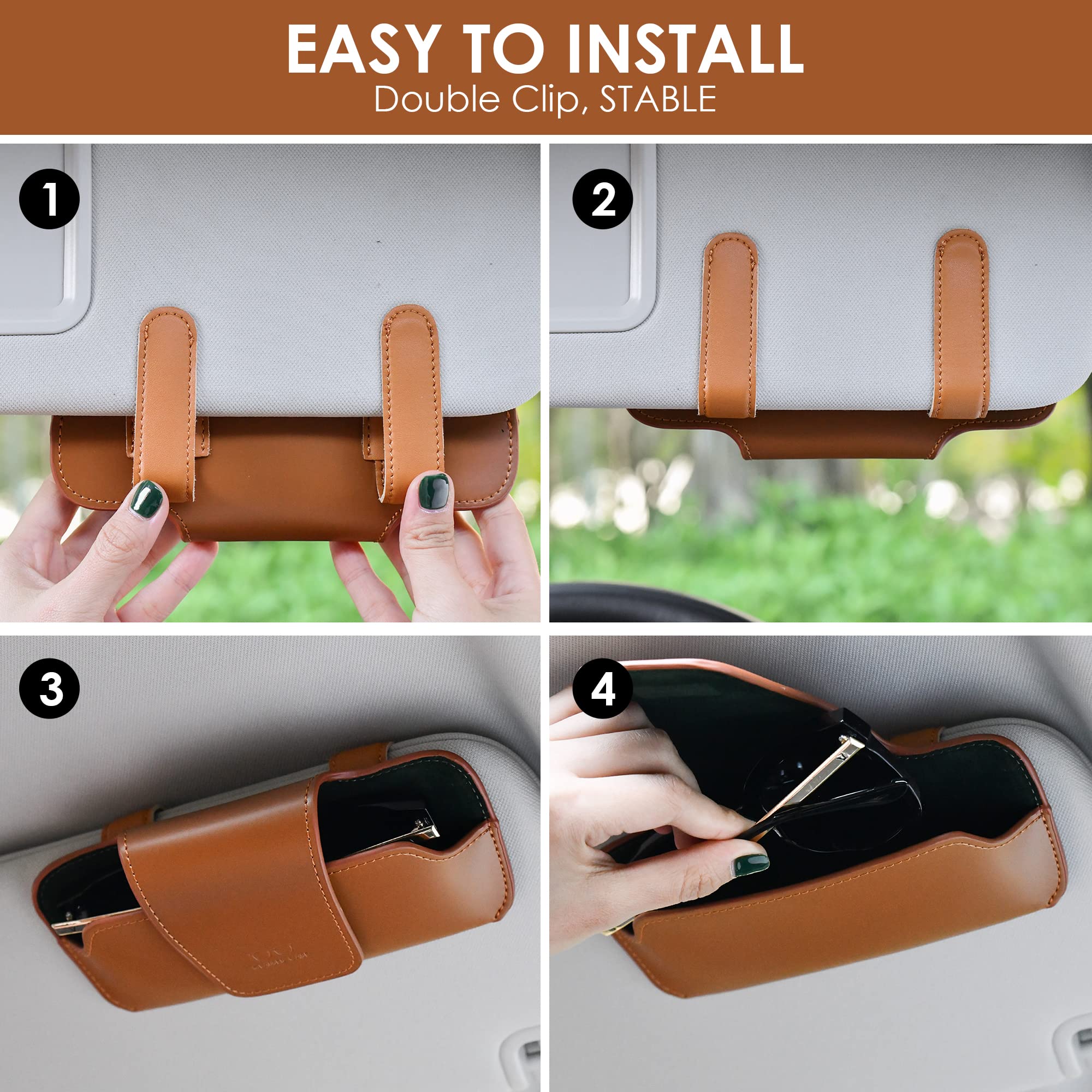 URIZZD compact size fits many visors without blocking your view.
