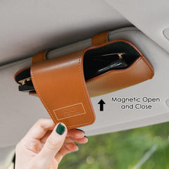 URIZZD magnetic open-close design keeps glasses secure during drive.