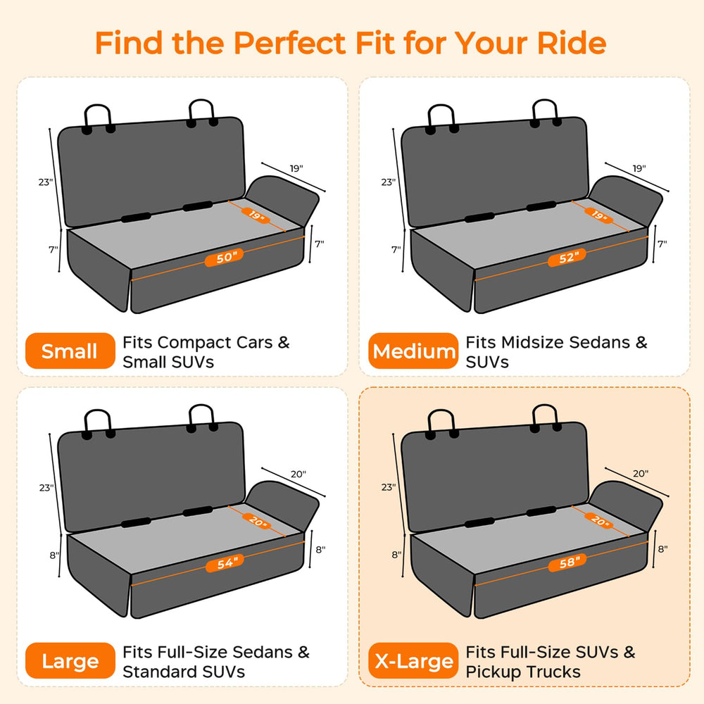 URPOWER bench seat cover resists scratches for long-lasting backseat use