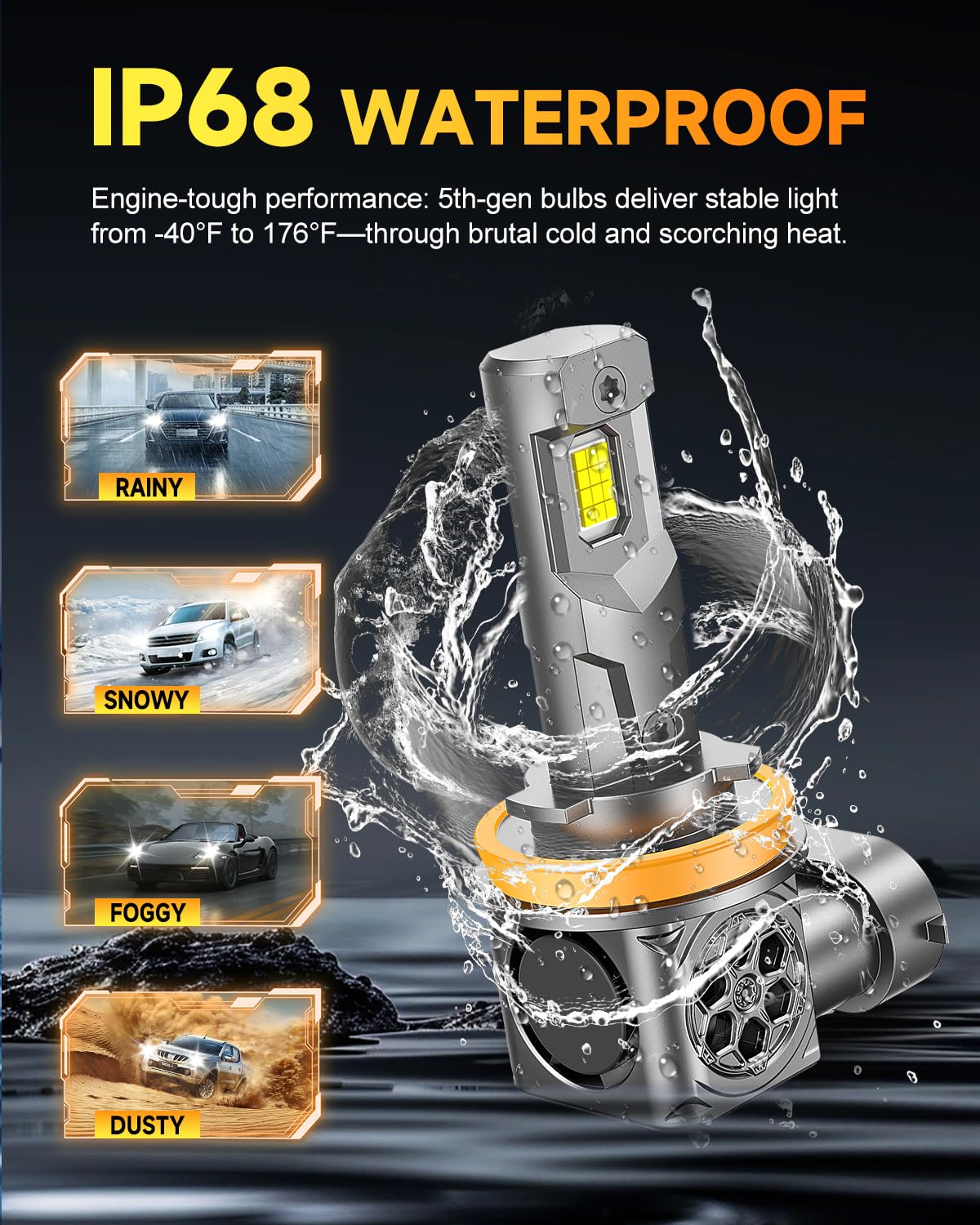 Ursprung 8500+ hours lifespan emphasizes durable, long-lasting bulbs