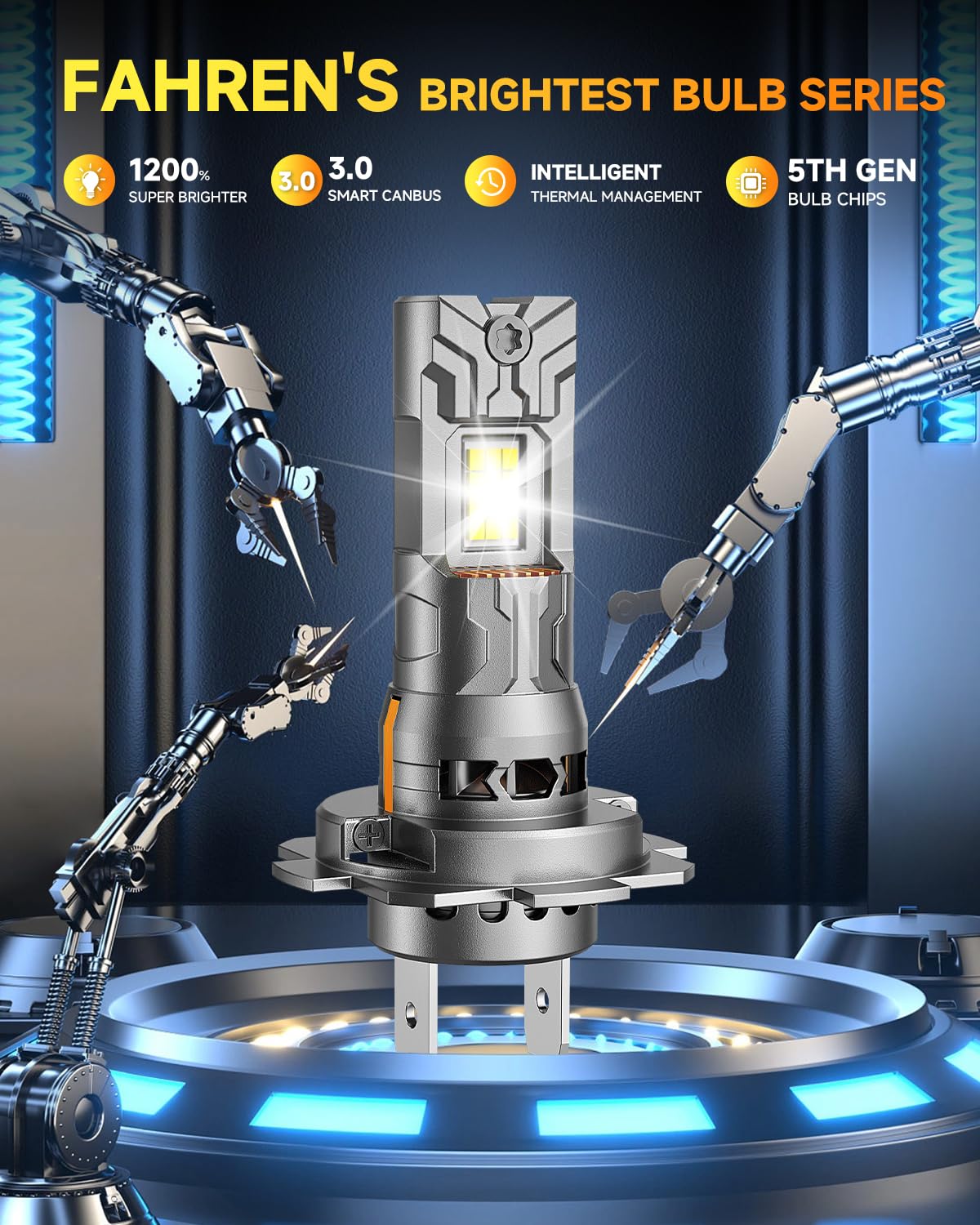 Long-lasting Ursprung lighting with 8500+ hours of reliable performance.