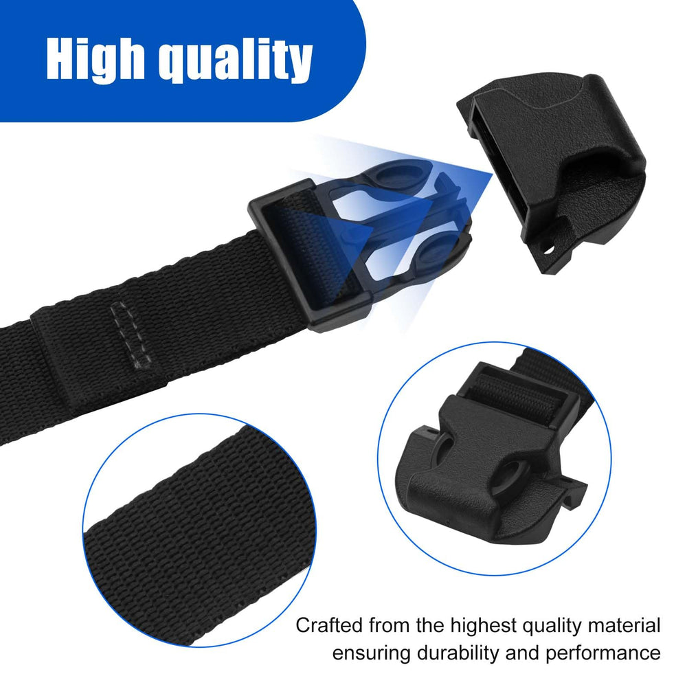 URYKEC 356A0002 buckle kit bottom side uses ABS plastic and cloth for durability.