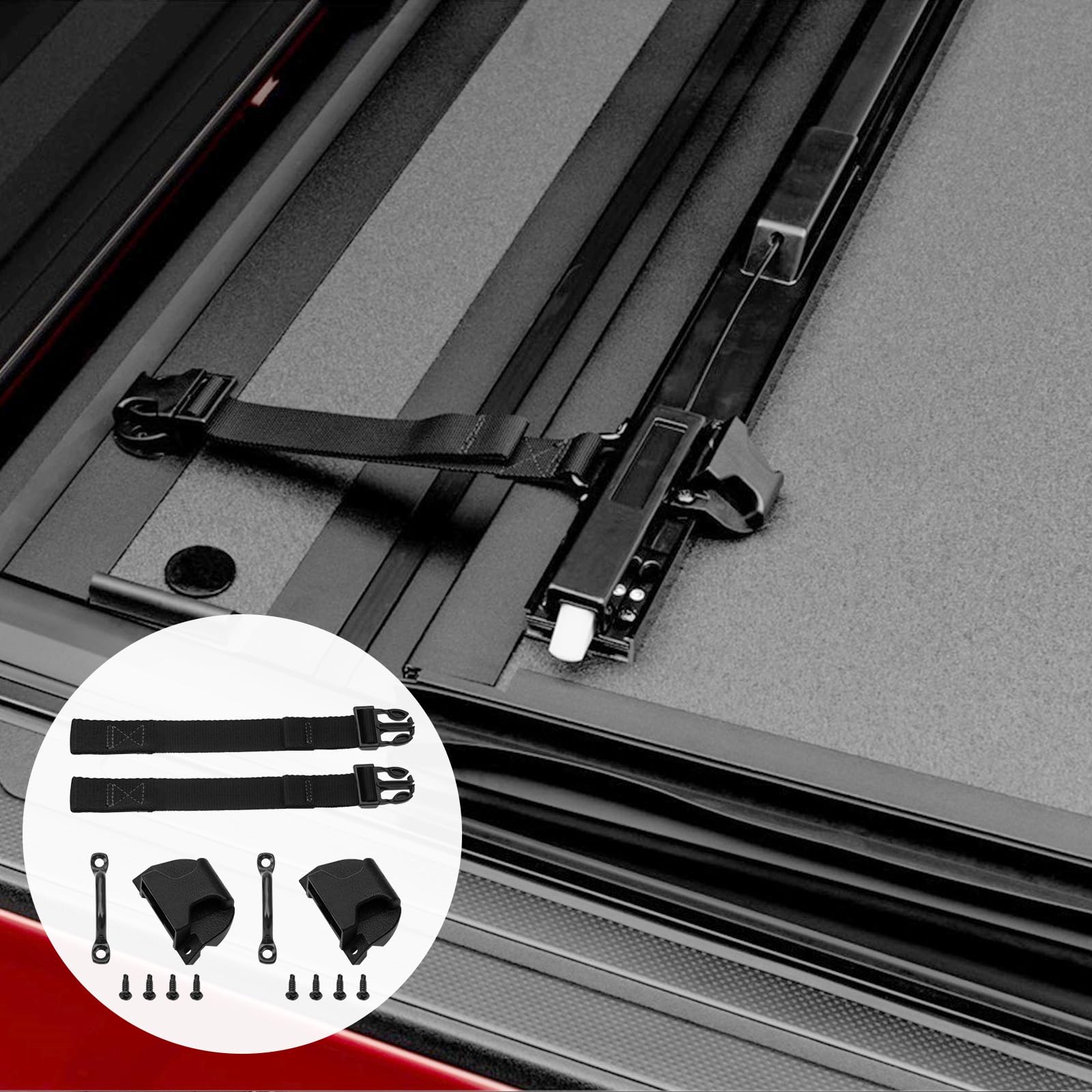 URYKEC 356A0002 buckle kit bottom side fits most tri-fold and quad-fold covers.