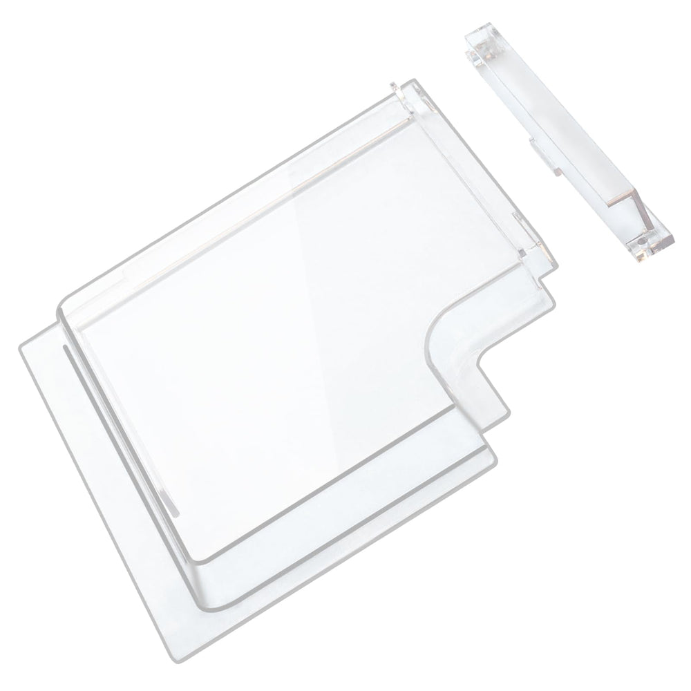 URYKEC installation guide-style snap-fit demonstration for RV door