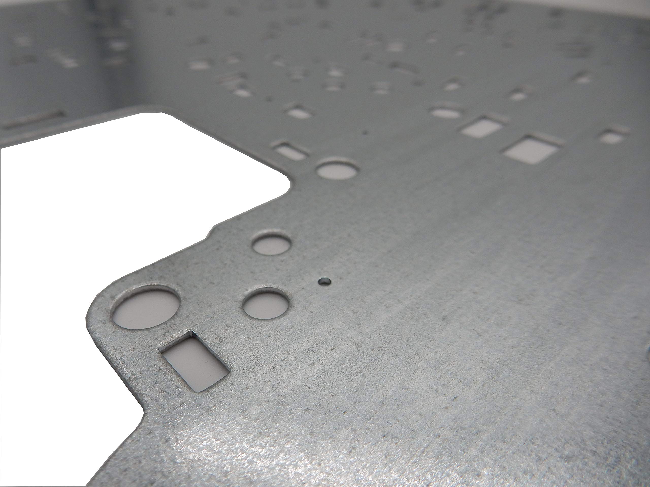 USA-made Transgo separator plate in tempered steel for durable valve body performance