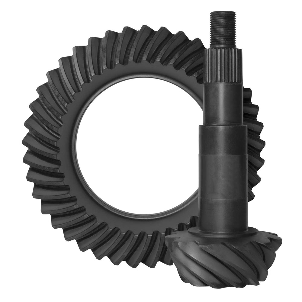 USA Standard Gear GM 8.5 ring and pinion set with 4.11 ratio for reliable gear engagement.