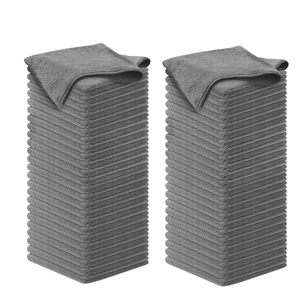 USANOOKS microfiber cloth grey for streak-free mirrors and glass.