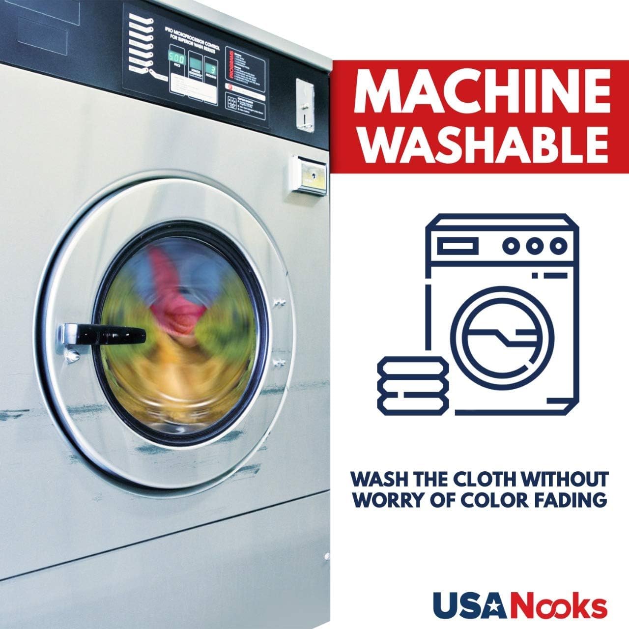 USANOOKS multi-surface microfiber cloth helps clean various surfaces efficiently.
