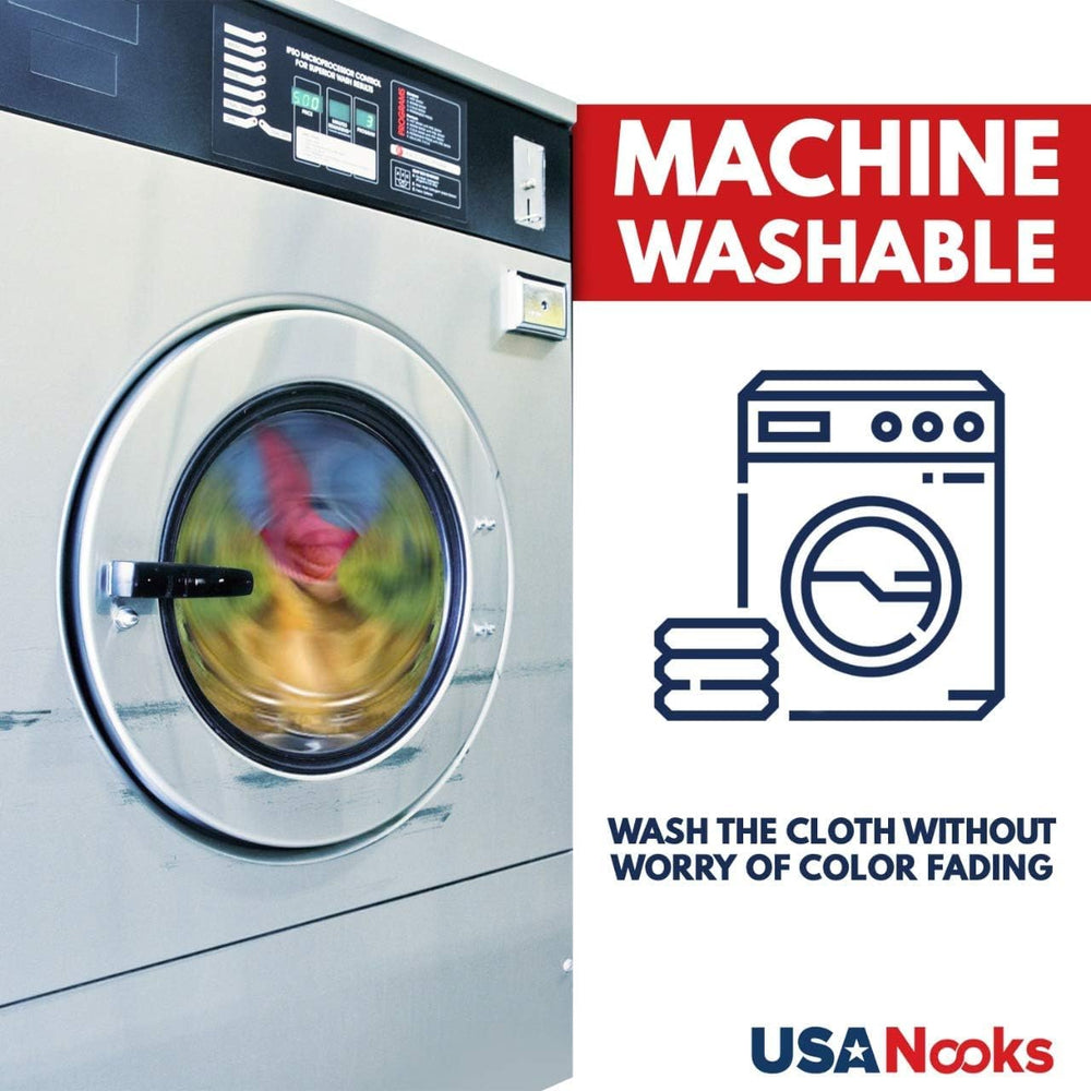 USANOOKS multi-surface microfiber cloth helps clean various surfaces efficiently.
