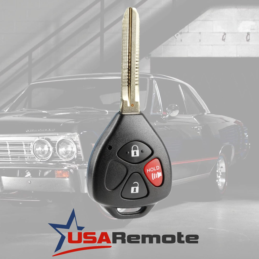 USARemote Toyota Yaris key fob back view with battery included