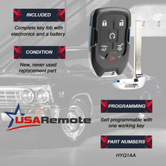 USARemote Yukon XL fob with battery and valet key included